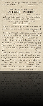 doodsprentje Alfons Proost